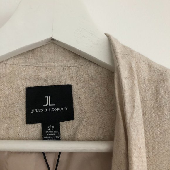 Jules & Leopold Blazer in Beige/Tan/Oatmeal - Picture 3 of 6